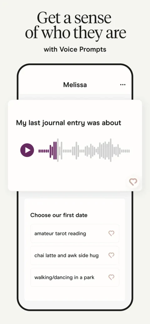 Hinge: Голосовые ответы на вопросы