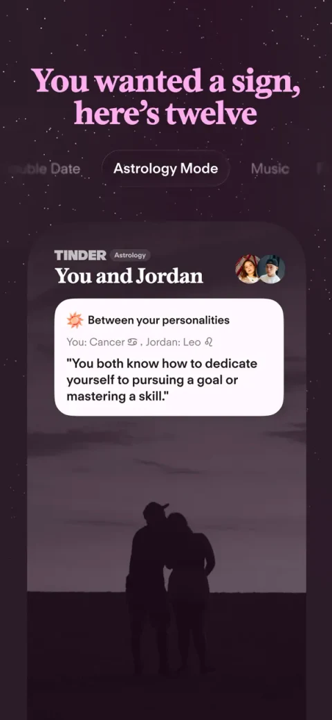Tinder: Режим Astrology